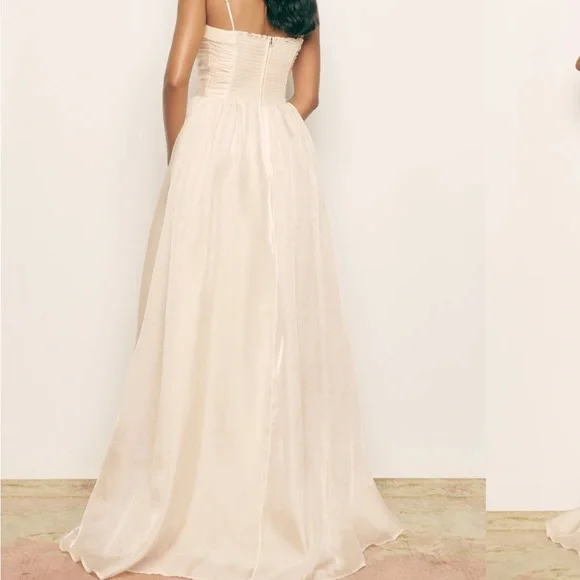 Reformation unused Kastoria Dress cream dress size 8 - Picture 7 of 7